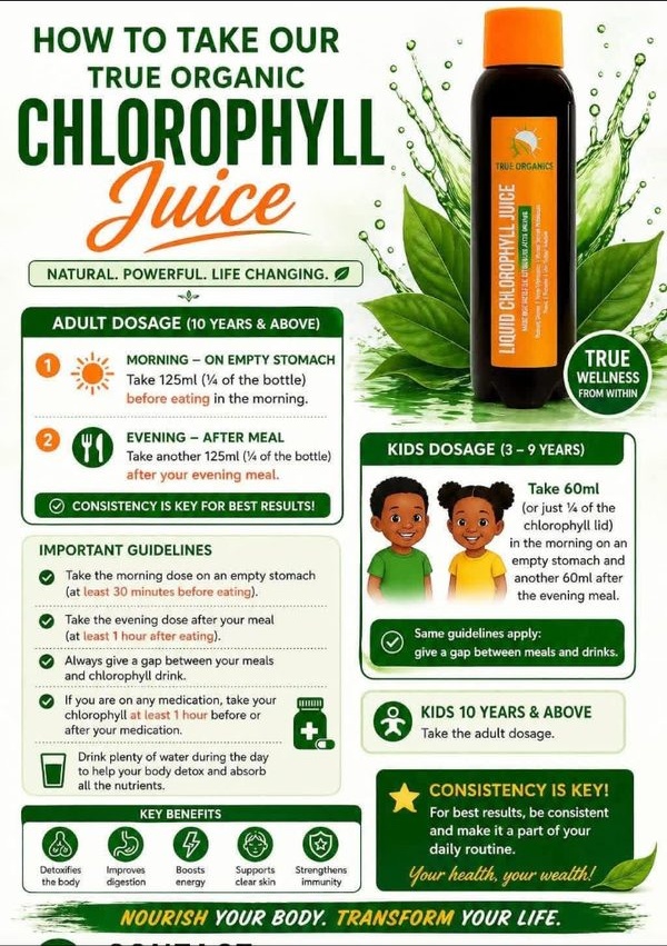 Chlorophyll Juice dosage guide